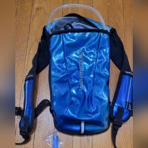 Blue Holographic Hydration Water Rave Backpack